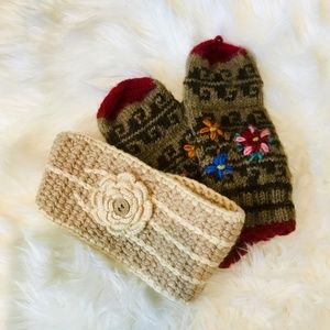 Sundance Catalog Gloves Mittens Headband